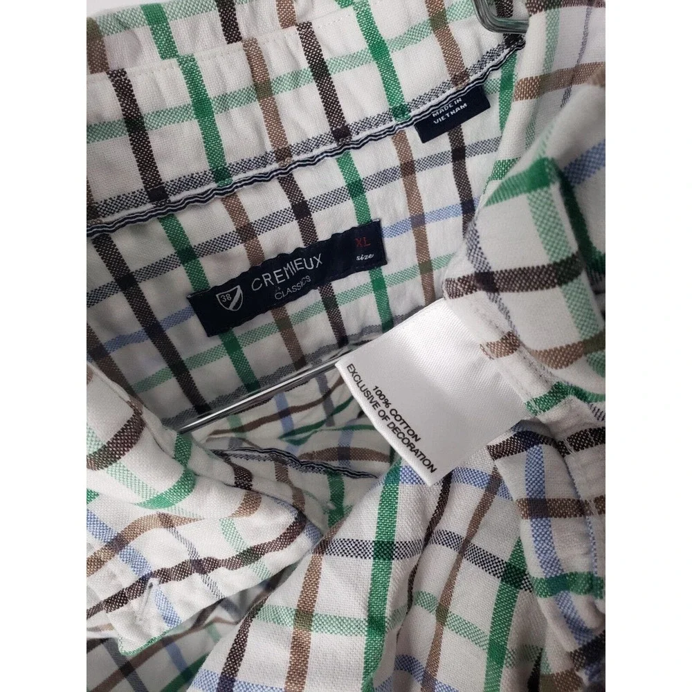 Daniel Cremieux Colorful Plaid Striped‎ Mens Size XL Button Down Long Sleeve